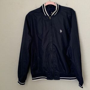 U.S Polo Assn Vintage Navy Men’s Bomber Jacket Size M